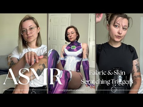 ASMR Fabric & Skin Triggers - Scratching & Rubbing / 40+ min