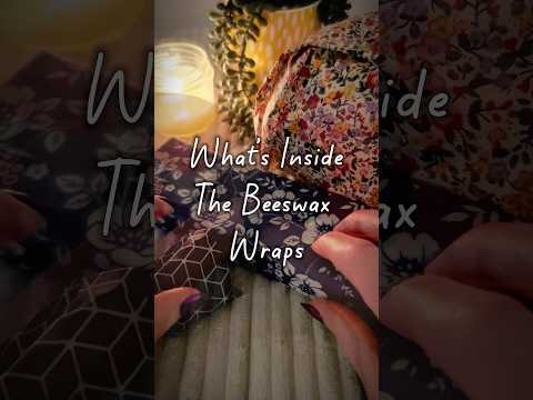 Unwrapping beeswax wraps🐝 #asmrshorts #asmrtapping #asmrnotalking