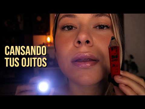 ASMR Cansando tus ojitos para dormir 😴 | Face Tracing, Light Triggers y más