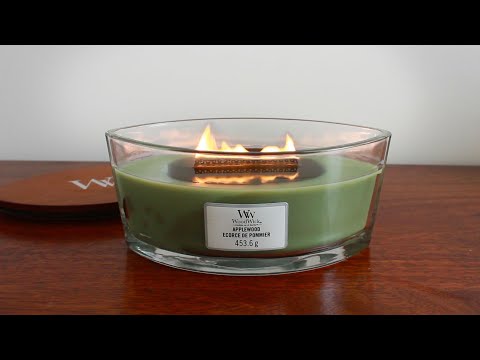 Woodwick Crackling Candle ASMR - 3DIO 1 Hour [No Talking] 🕯️