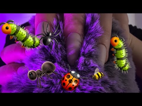 ASMR Bug Searching 🐛🐞 | Fluffy Mic Scratching,  Brain Massage 🧠 Scalp Check 💆🏻‍♀️ (No Talking)