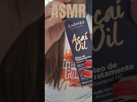 ASMR UNBOXING AÇAÍ OIL CADIVEU #tappings #asmrsounds #satisfying