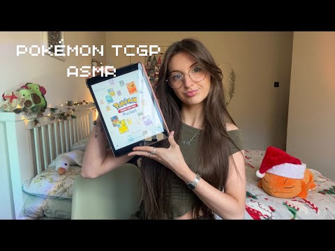 ASMR Pokémon TCGP gameplay👾 (screen tapping, whispers)