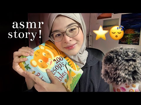 ASMR ♡ BEDTIME STORY 😴💤 SOFT WHISPERS AND MIC BRUSHING FOR SLEEP & RELAXATION 🎀✨