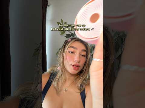 bestie fixes you up for Coachella🎤 #asmr roleplay
