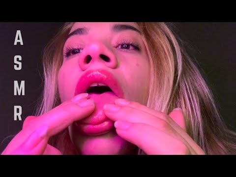 ASMR SLOW spit painting + lens licking on you