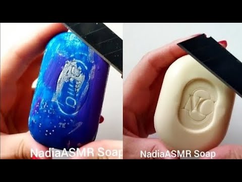 Dry Soap carving ASMR\ relaxing sounds\ No talking. Satisfying ASMR video\ Cutting soap