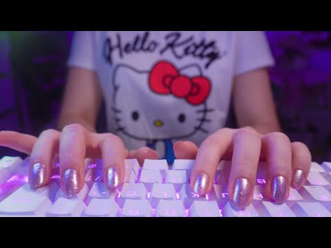 ✦ asmr com teclado mecânico ✦ sons de digitação (no talking)