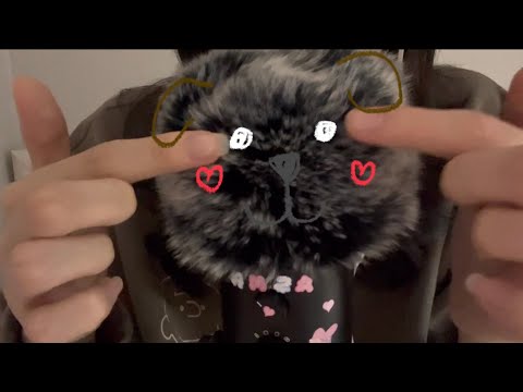 [ASMR] 마이크한테 모자 씌워줬어요! | 단어 반복 | 시각적 팅글 | trigger words | whispering| visual trigger