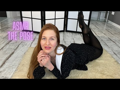 ASMR Cosy Evening with a Girl Who is In Love with You. The pose. Black Nylon Tights. Pantyhose.