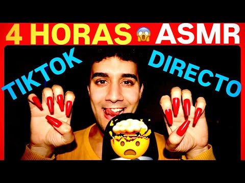 DIRECTO de ASMR ⚠️4 HORAS⚠️ Mouth sounds, nails tapping, inaudible, susurros, te lo quito, besos…