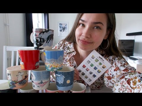 ASMR Svenska 🇸🇪 | Min mumin-mugg samling//My moomin-mug collection