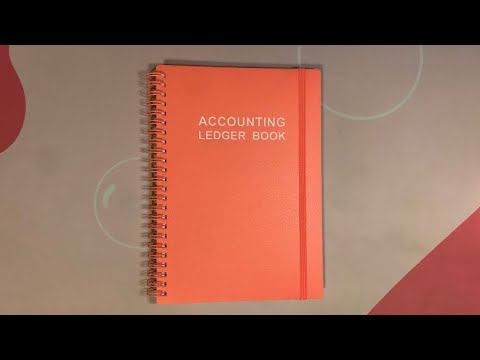 ASMR Flipping Through An Accounting Ledger Book