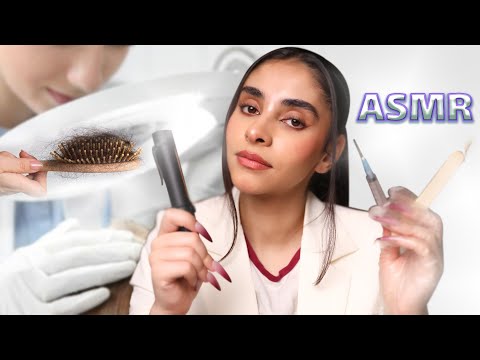 ای اس ام آر فارسی | دکتری که پوست سرت رو معاینه میکنه(رول پلی asmr) 😴