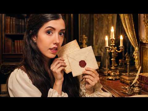 ASMR Court Gossip: Sorting & Reading Scandalous Letters 🕯️💌 (Unintelligible Whispers)