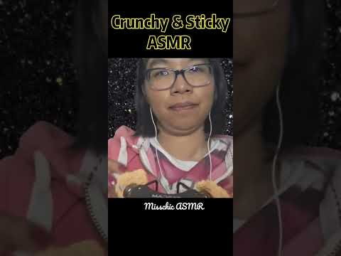 ASMR CRUNCHY STICKY FLOAM IN YOUR EARS 💛 #asmrtriggers #asmrfastandaggressive #crunchyasmr