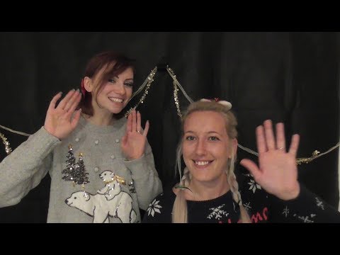 ASMR- 10 Triggers/Christmas Hair style/Building a Snowman