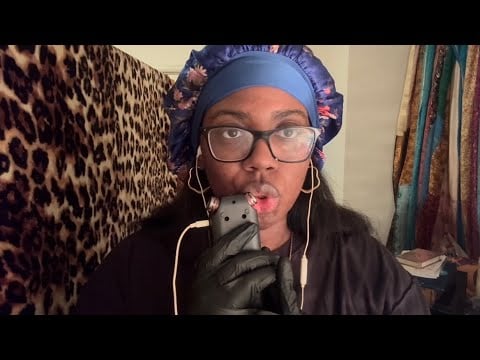Asmr | Tascam Shenanigans (up close whispers, mouth sounds, mic biting, glove sounds) 