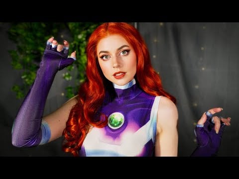 ASMR Starfire Is Obsessed w/ You, The New Titan 🔥 Personal Attention Roleplay, Scalp Massage