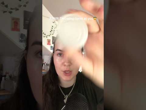 #asmr throwing things at you🧐 #sleepsounds #asmrcommunity #asmrsounds