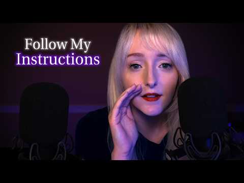 ASMR Follow My Instructions Eyes Closed for Sleep 💤