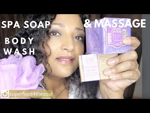 Spa Soap treatment Roleplay 💆‍♀️ face and body ASMR wash & massage Salon *English soap VS French