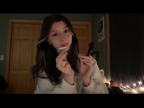 LOFI ASMR 🫧 tapping, brushing mic, positive affirmations, brushing camera :)