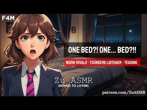 Sharing A Bed With Your Work Rival [F4M][Office Rivals][Enemies To Lovers?][Tsundere Listener][ASMR]