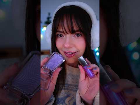 Giving You a Frosty Cold Girl Makeup look  🧊 ☃️❄️ #asmr