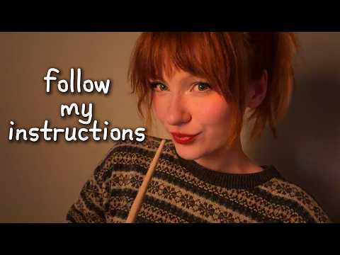 asmr telling you what to do — follow my instructions 📝 (fast)
