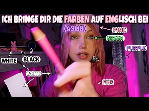 Ich bringe dir die Farben auf Englisch bei (ASMR)