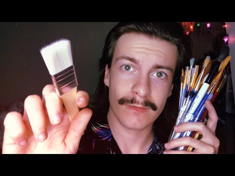 [ASMR] Brushing Your Face with Numerous Brushes 5 | Visual ASMR Triggers | Requested Video