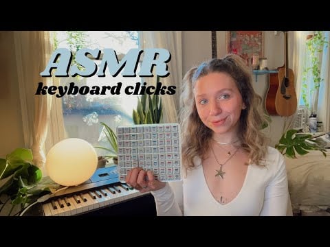 ASMR | keyboard clicks + tingly whispers ☆