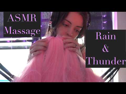 ASMR Rain and Thunder With a Head Massage 💆‍♀️