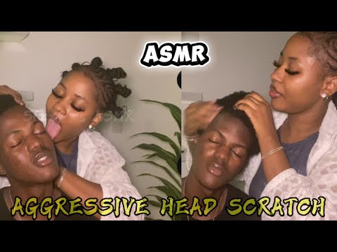 ASMR💫AGGRESSIVE HEAD SCRATCH 