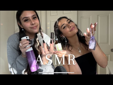 ASMR~ My Sister Tries To Give Me Tingles (Random Triggers)