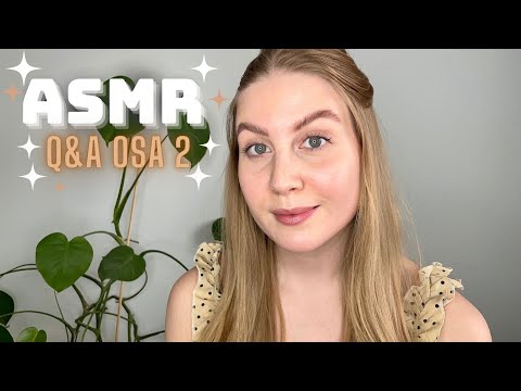 ASMR SUOMI - Kysymyksiä ja vastauksia ✨OSA 2✨ (whispering & tapping)