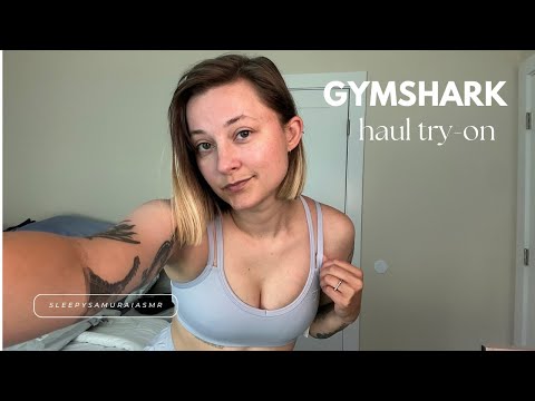 ASMR for Relaxation | Gymshark Haul Try-On with Fabric Sounds & Package Crinkling Triggers