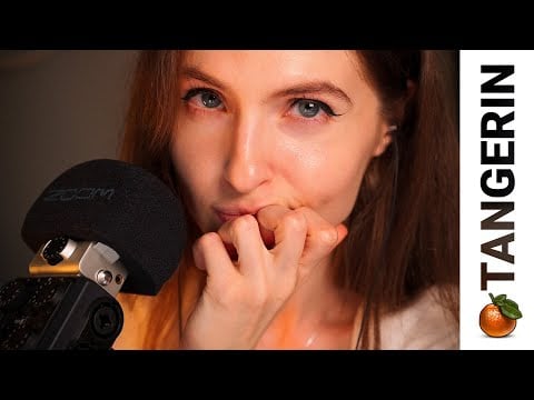 ASMR Soft Mouth Sounds, Gentle Tapping & Eye Contact | Tangerin