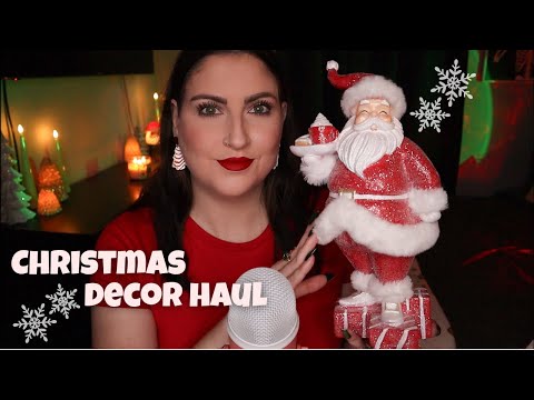 ASMR HomeGoods Christmas Decor Haul ☃️❤️