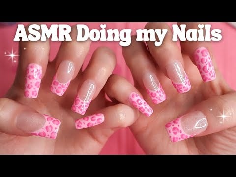 ASMR How I do my Gel X Nails 💅🏻 Whispered Voiceover 🩷