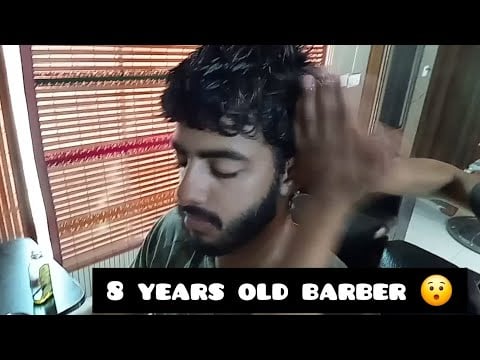 Young kid barber Great Head Massage | ASMR satisfying Head massage #massage #asmr #headmassage