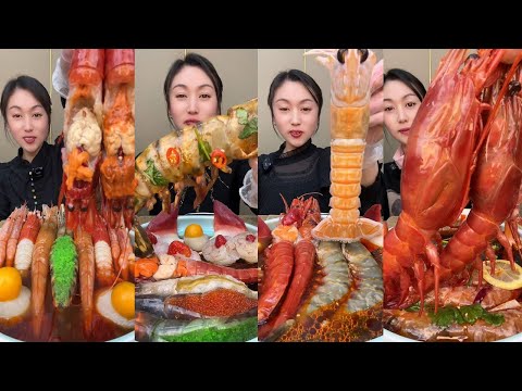 Relaxing Seafood Mukbang ASMR 🦀 | 편안한 해산물 먹방 ASMR 🦞 | リラックスできるシーフード大食い ASMR 🍤 | 超放松海鲜吃播 ASMR 🦑