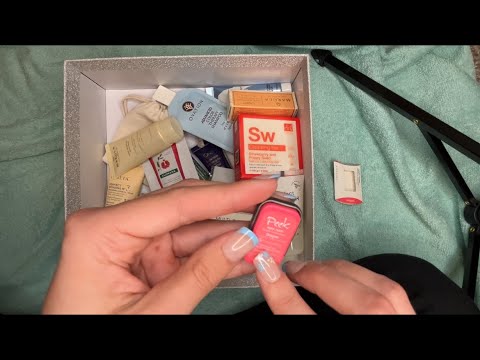 Lofi ASMR - going through Birchbox samples 💝 (soft spoken, unintentional asmr)