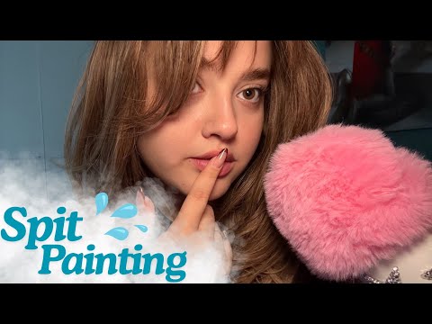 Spit painting Asmr 💤 No Talking 