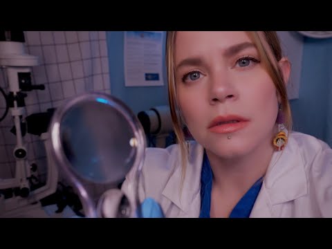 ASMR Detailed Eye Exam and Measuring Eye Alignment | Slit Lamp, Vision Test | Medical Roleplay