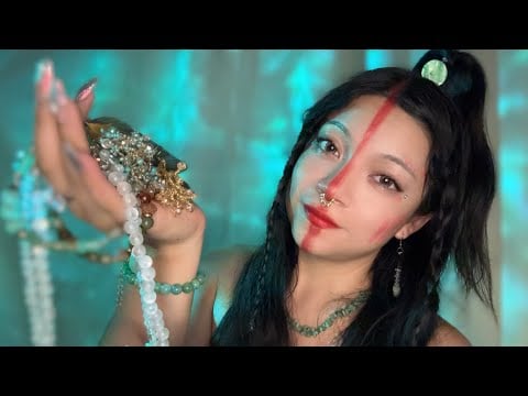 ASMR Mayan Princess Prepares You 🌙 Cacao, Jade, Jewelry & Blessing Ritual Personal Attention