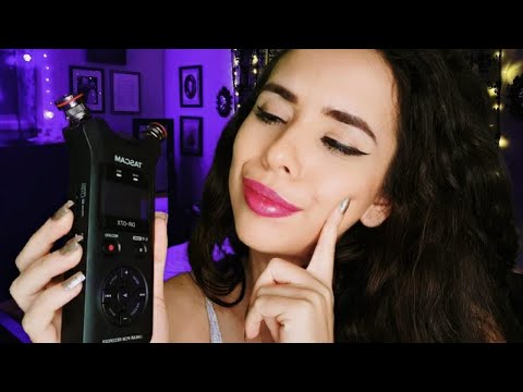 ASMR *EXPLORANDO GATILHOS NO PRÓPRIO TASCAM* (Sons de Boca, Bocejos,Tapping, Scratching, Mais)