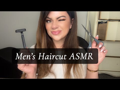ASMR Men’s Haircut & Shave!🪒 