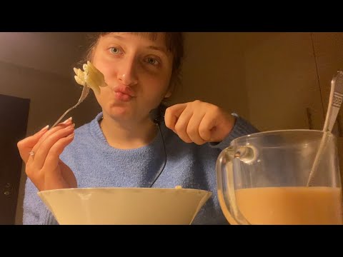 Asmr Mukbang Mac and cheese(200 subscribers✨🎉💛)